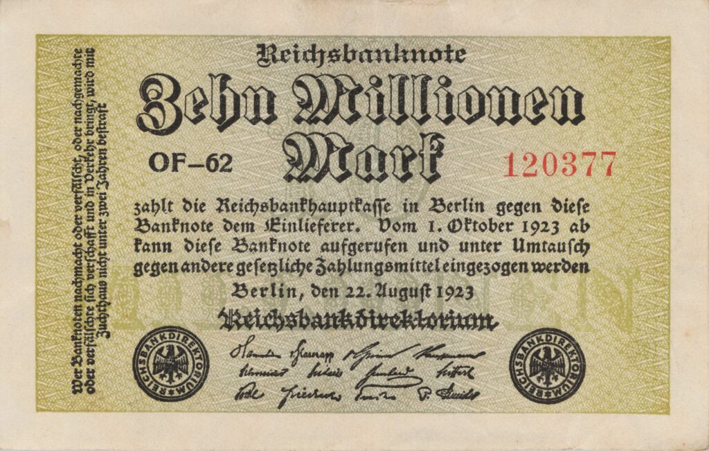 ALLEMAGNE billet Reichsbank de 10.000.000 Mark 22-08-1923