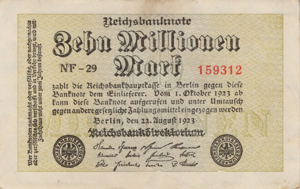 ALLEMAGNE billet Reichsbank de 10.000.000 Mark 22-08-1923