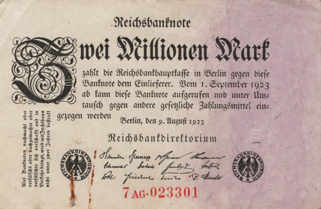 ALLEMAGNE billet Reichsbank de 20.000.000 Mark 09-08-1923