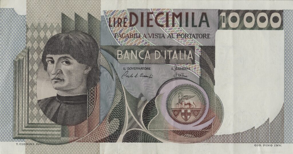 ITALIE billet de 10.000 Lire del Castagno 06-09-1980