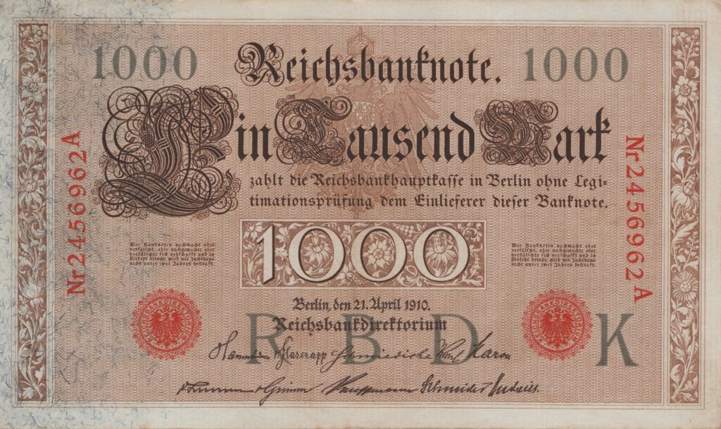 ALLEMAGNE billet Reichsbank, 1.000 Mark 21-04-1910