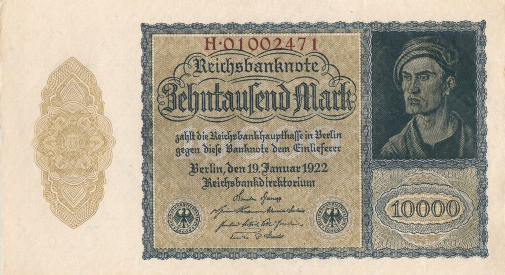 ALLEMAGNE billet Reichsbank de 10.000 Mark 19-01-1922