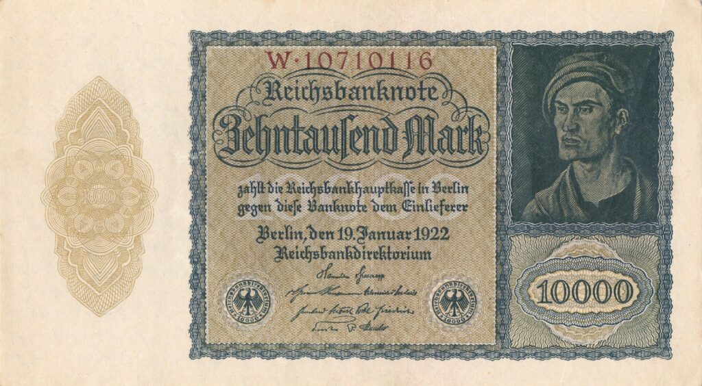 ALLEMAGNE billet Reichsbank de 10.000 Mark 19-01-1922