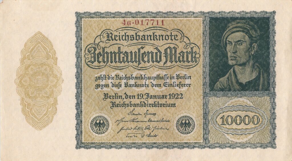 ALLEMAGNE billet Reichsbank de 10.000 Mark 19-01-1922