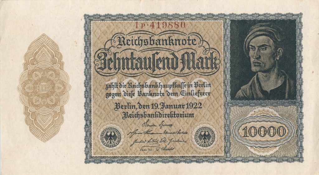 ALLEMAGNE billet Reichsbank de 10.000 Mark 19-01-1922
