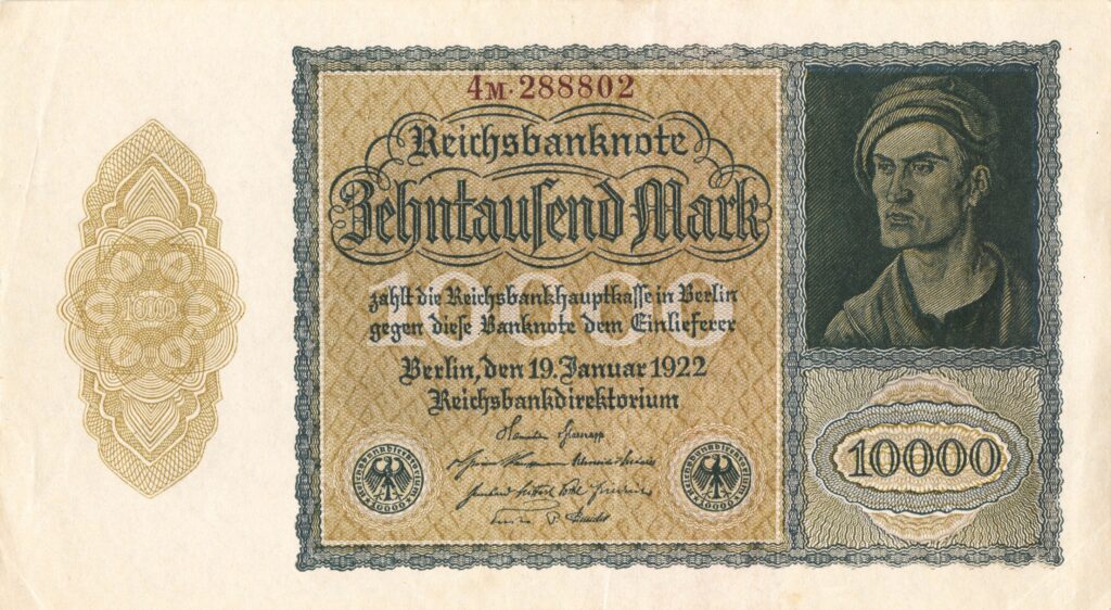 ALLEMAGNE billet Reichsbank de 10.000 Mark 19-01-1922