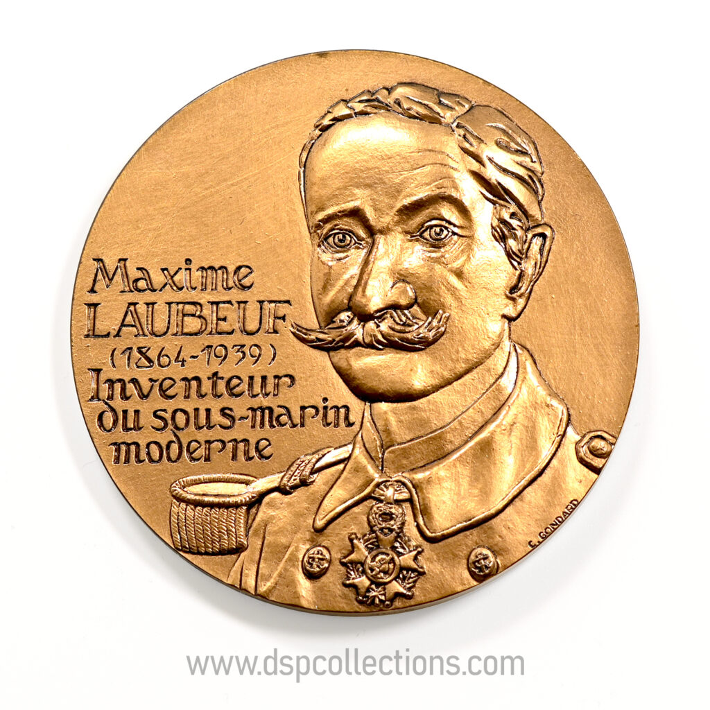 Médaille Maxime Laubeuf inventeur du sous-marin moderne