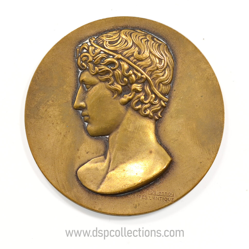 Médaille Jeunesse et sports Athlète antique par Maurice Delannoy