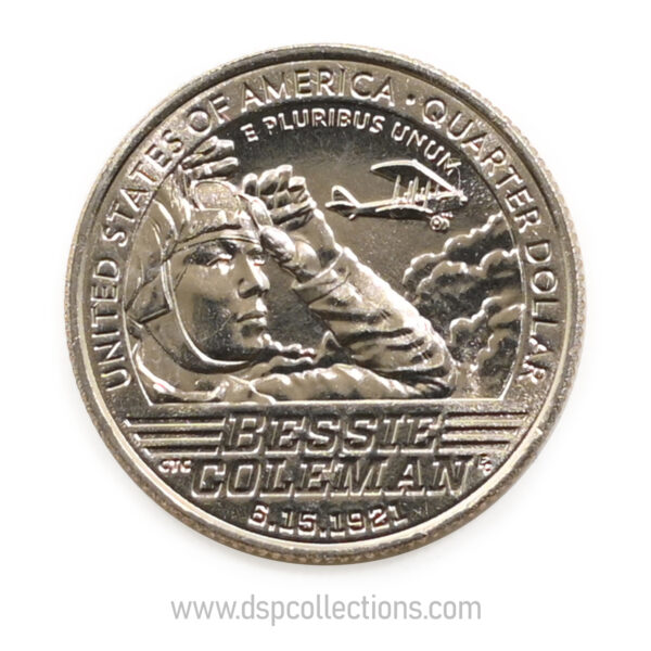 ÉTATS-UNIS, Quarter Dollar, Bessie Coleman 2023 San Francisco (S)