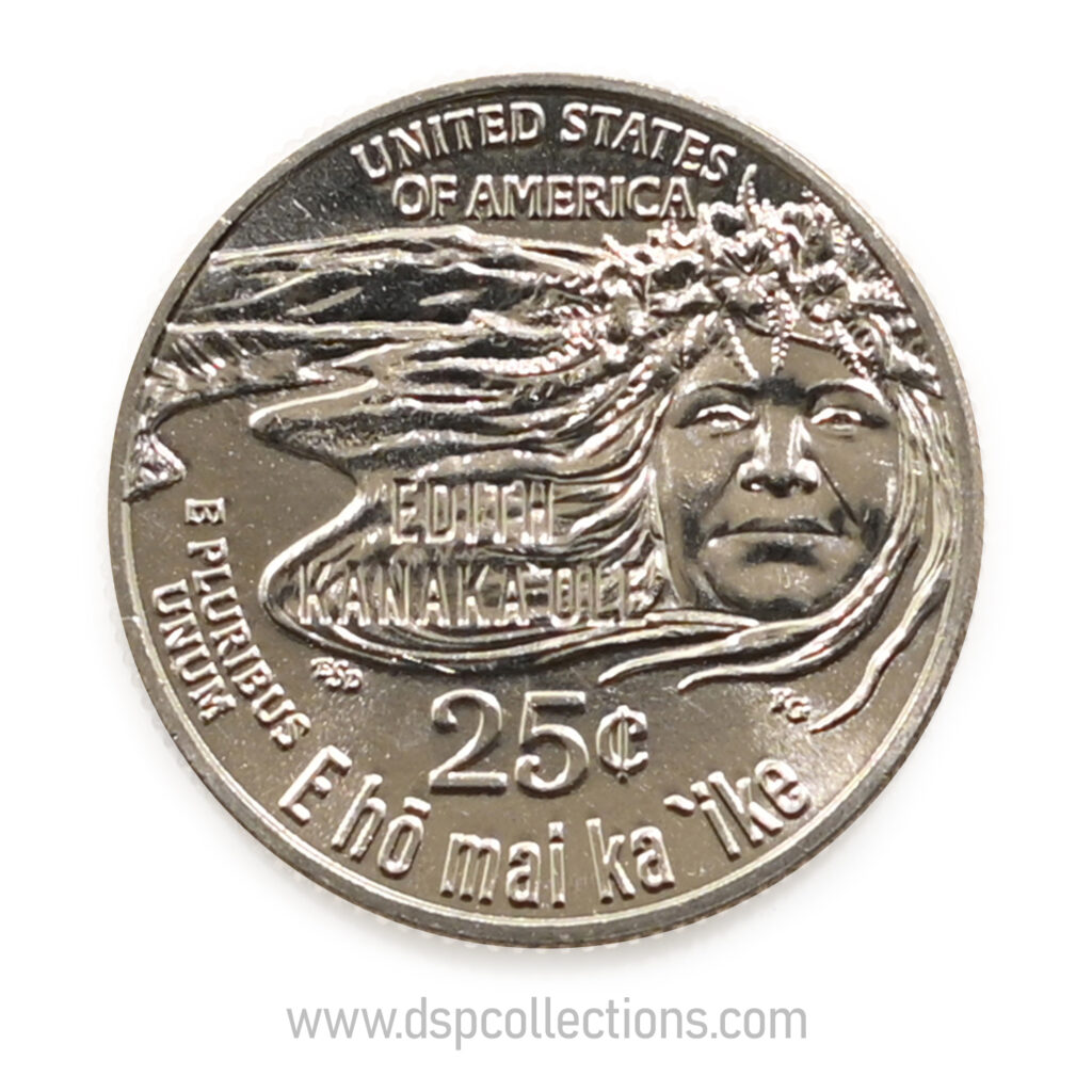 ÉTATS-UNIS, Quarter Dollar, Edith Kanaka'Ole 2023 San Francisco (S)