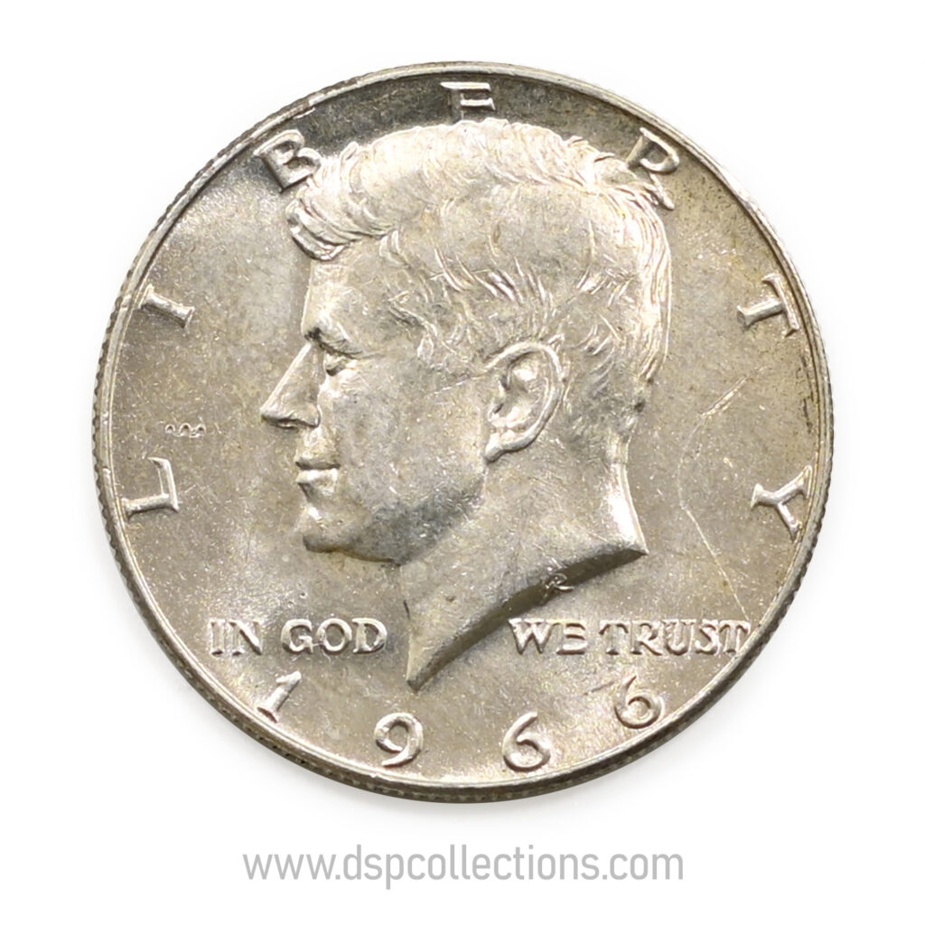 ÉTATS-UNIS, Half Dollar Argent, John F. Kennedy 1966