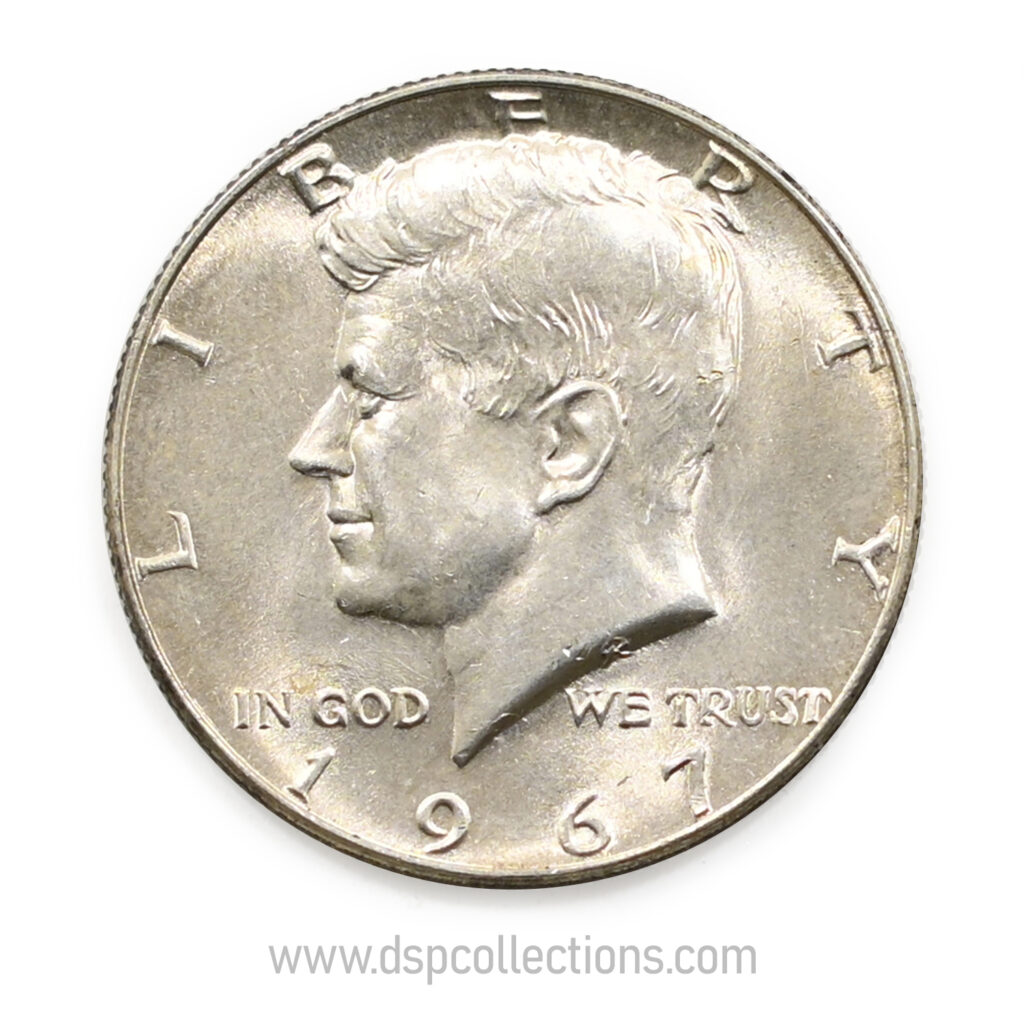 ÉTATS-UNIS, Half Dollar Argent, John F. Kennedy 1967