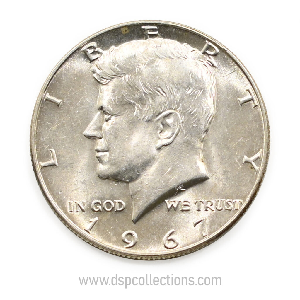 ÉTATS-UNIS, Half Dollar Argent, John F. Kennedy 1967