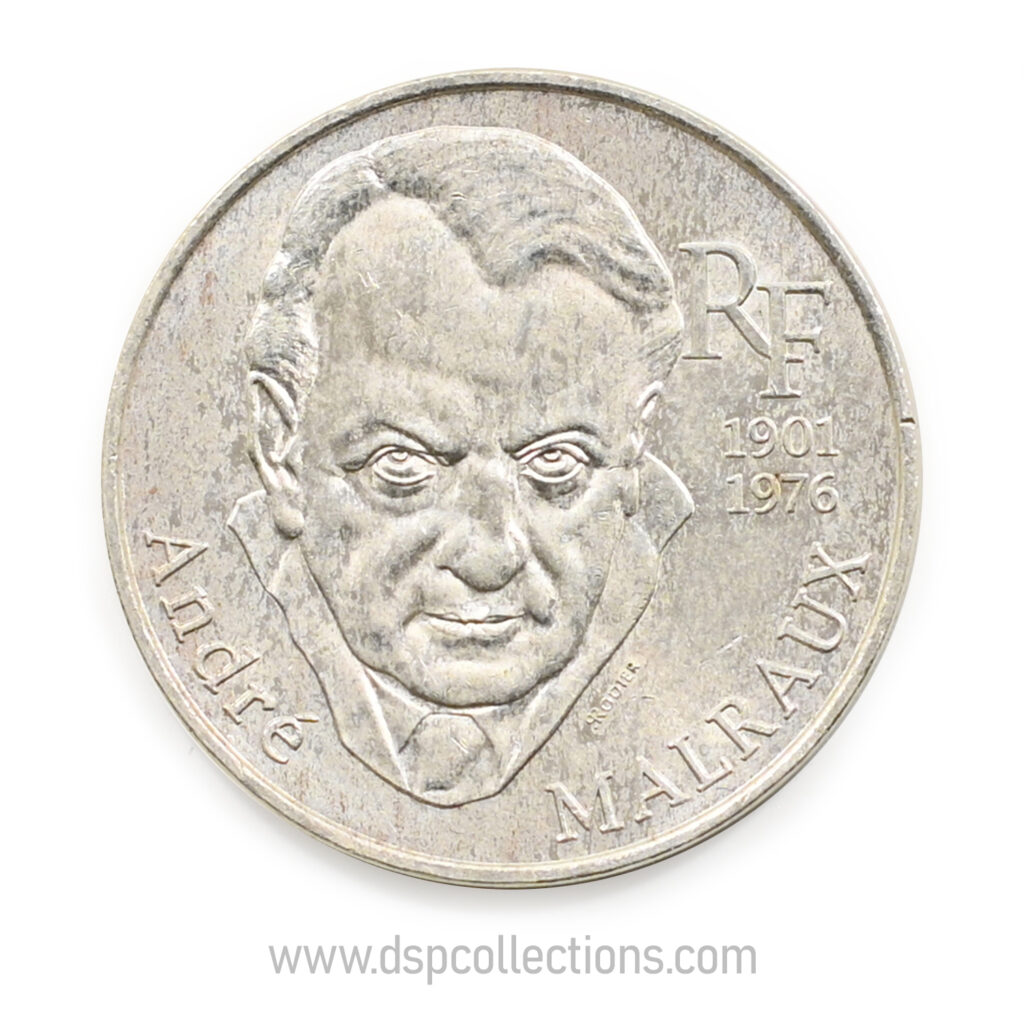 FRANCE, pièce de 100 Francs André Malraux 1997 en Argent