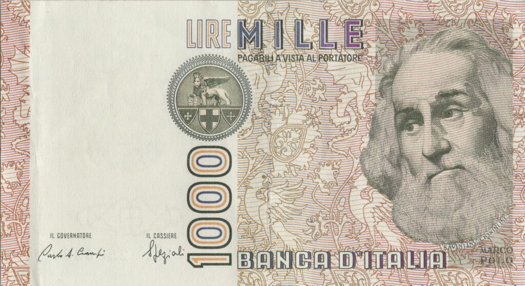 ITALIE billet de 1.000 Lire 20-10-1988 Marco Polo