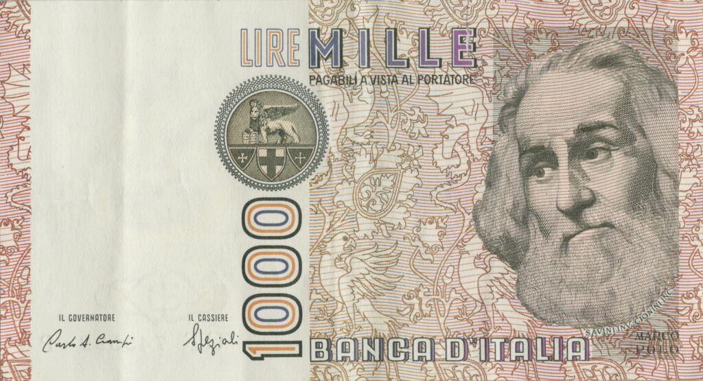 ITALIE billet de 1.000 Lire 20-10-1988 Marco Polo