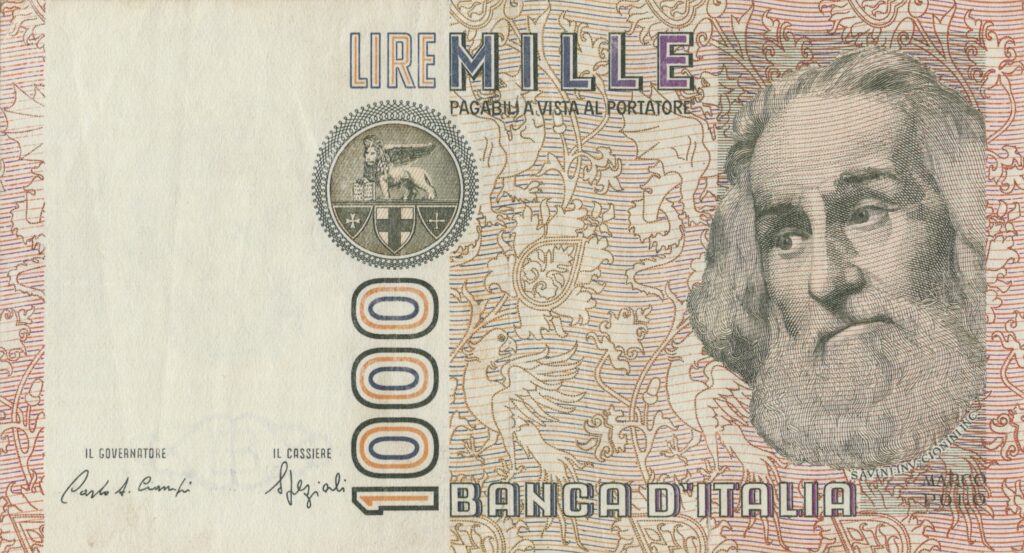 ITALIE billet de 1.000 Lire 20-10-1988 Marco Polo