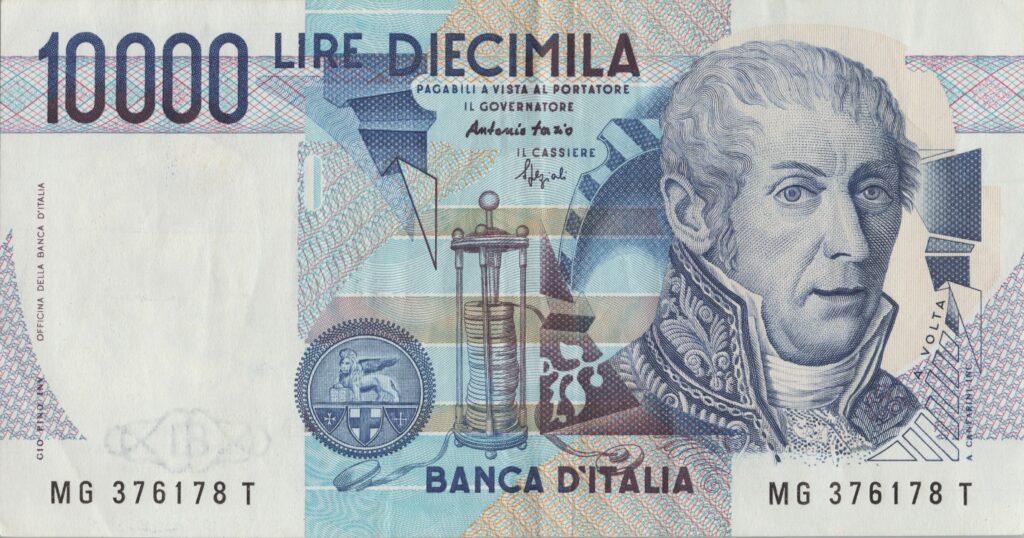 ITALIE billet de 10.000 Lire 03-09-1984, Alessandro Volta