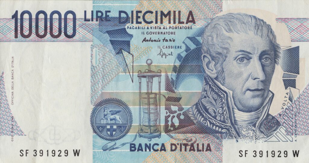 ITALIE billet de 10.000 Lire 03-09-1984, Alessandro Volta