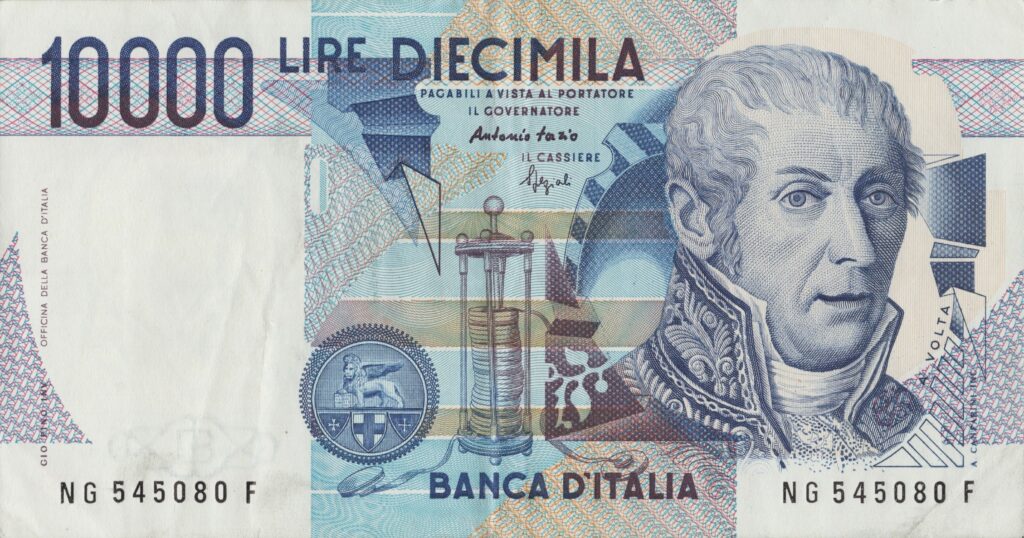 ITALIE billet de 10.000 Lire 03-09-1984, Alessandro Volta