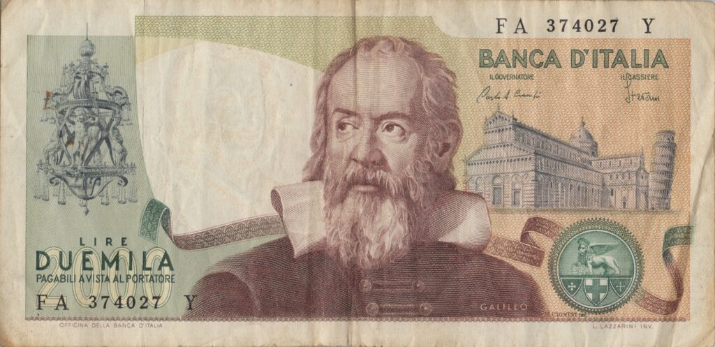 ITALIE billet de 2.000 Lire Galilée 24-10-1983