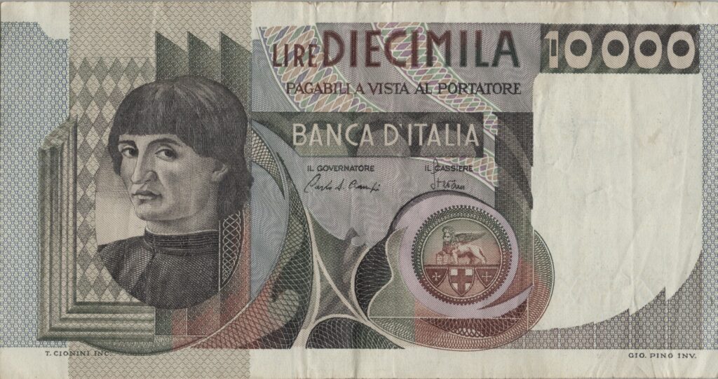 ITALIE billet de 10.000 Lire del Castagno 03-11-1982