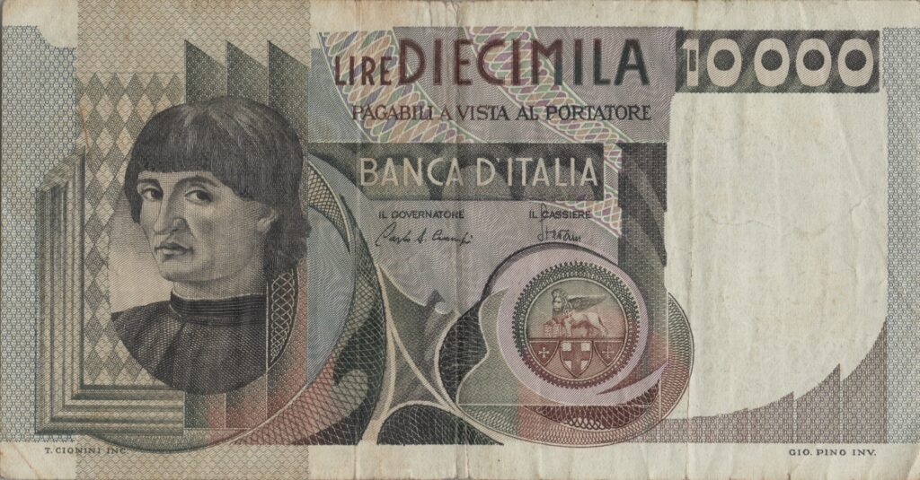 ITALIE billet de 10.000 Lire del Castagno 03-11-1982