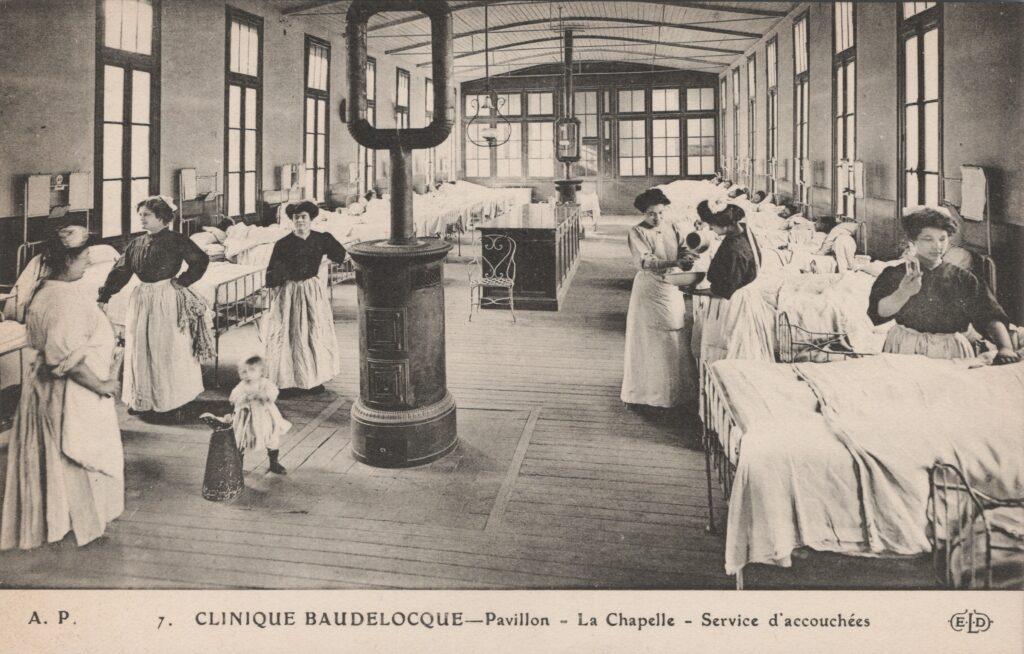 CPA PARIS, Clinique Baudelocque, Service d'accouchées (75014)