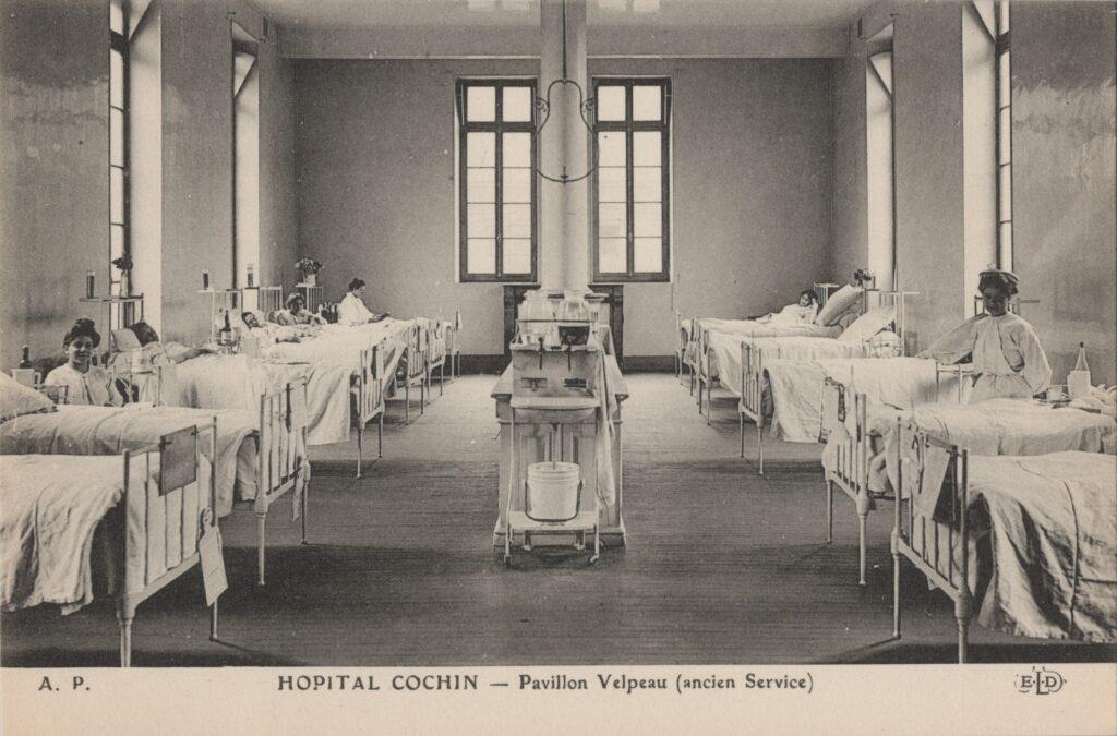 CPA PARIS, Hôpital Cochin, Pavillon Velpeau, ancien service (75014)