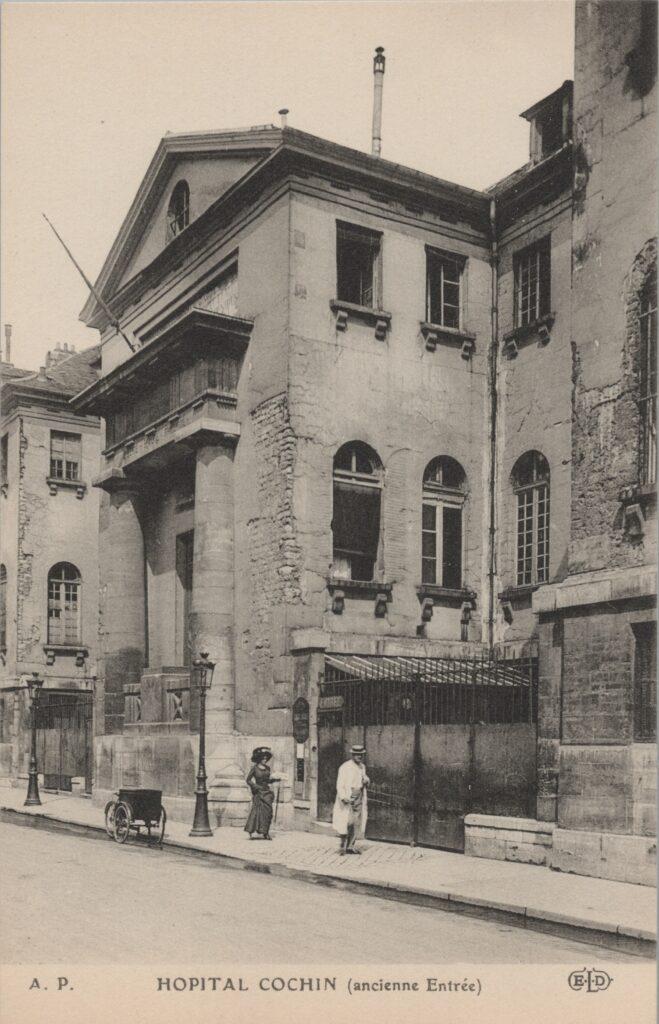 CPA PARIS, Hôpital Cochin, Ancienne entrée (75014)