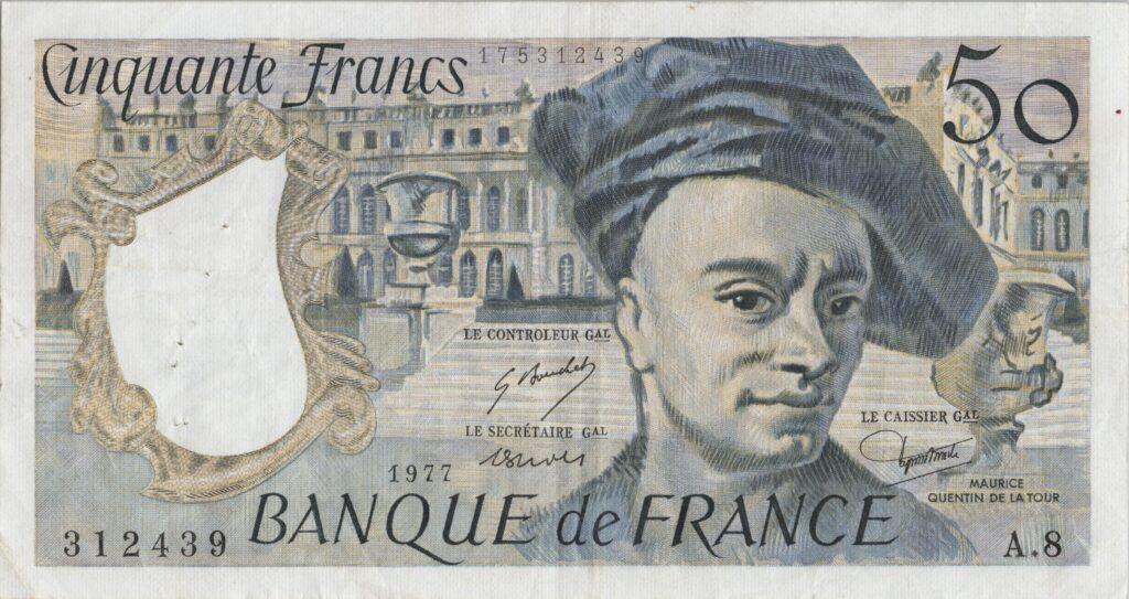 FRANCE billet de 50 Francs Quentin De La Tour 1977