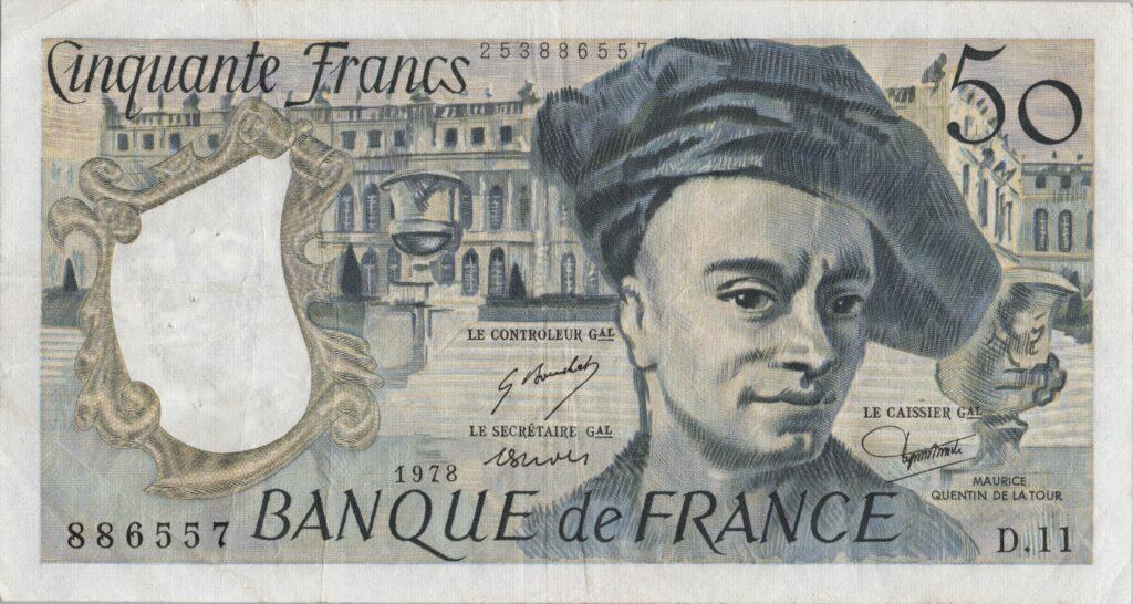 FRANCE billet de 50 Francs Quentin De La Tour 1978