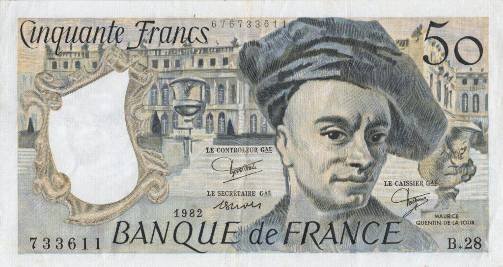 FRANCE billet de 50 Francs Quentin De La Tour 1982