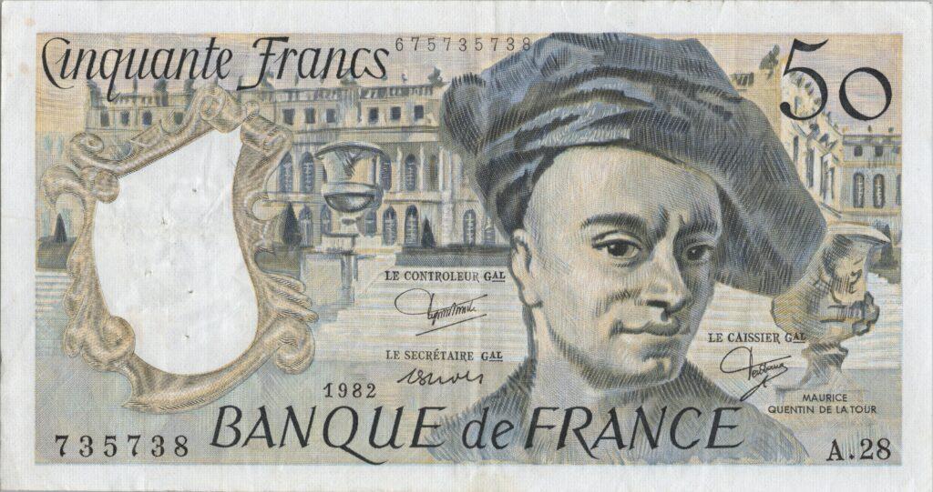 FRANCE billet de 50 Francs Quentin De La Tour 1982