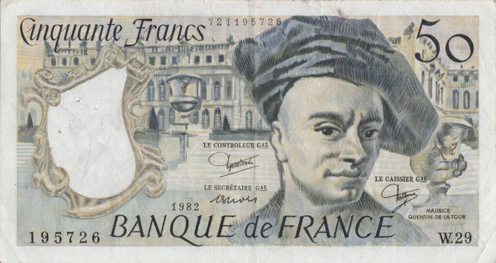 FRANCE billet de 50 Francs Quentin De La Tour 1982