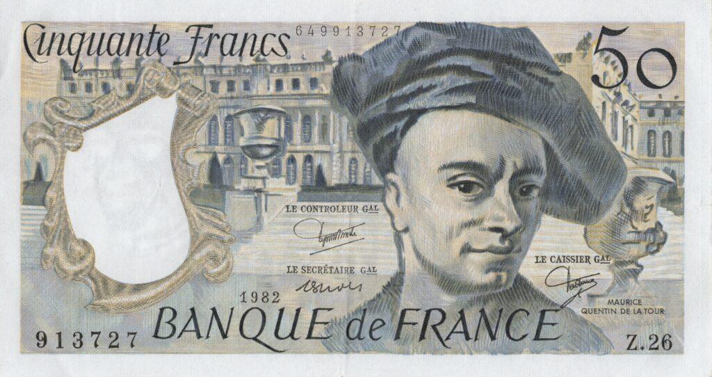 FRANCE billet de 50 Francs Quentin De La Tour 1982