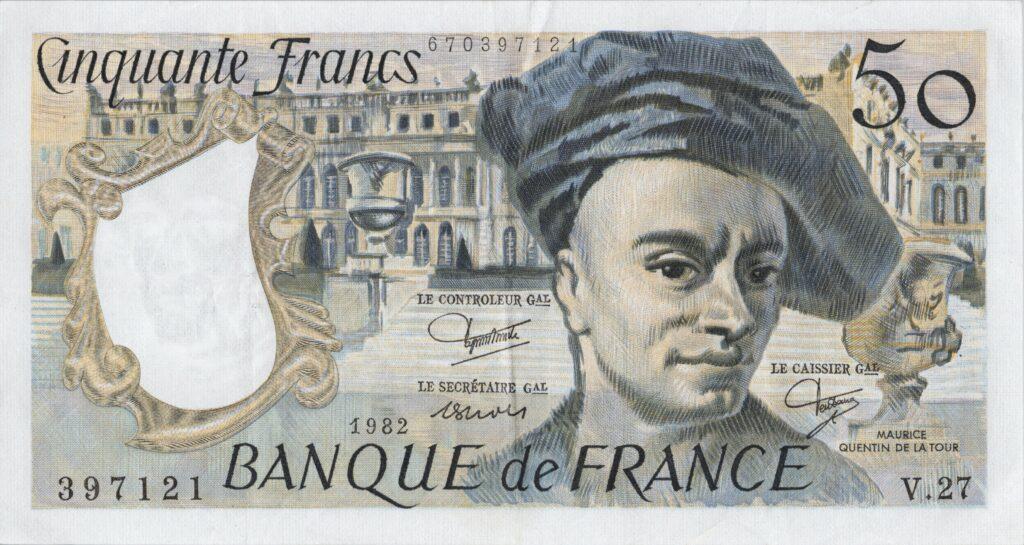 FRANCE billet de 50 Francs Quentin De La Tour 1982