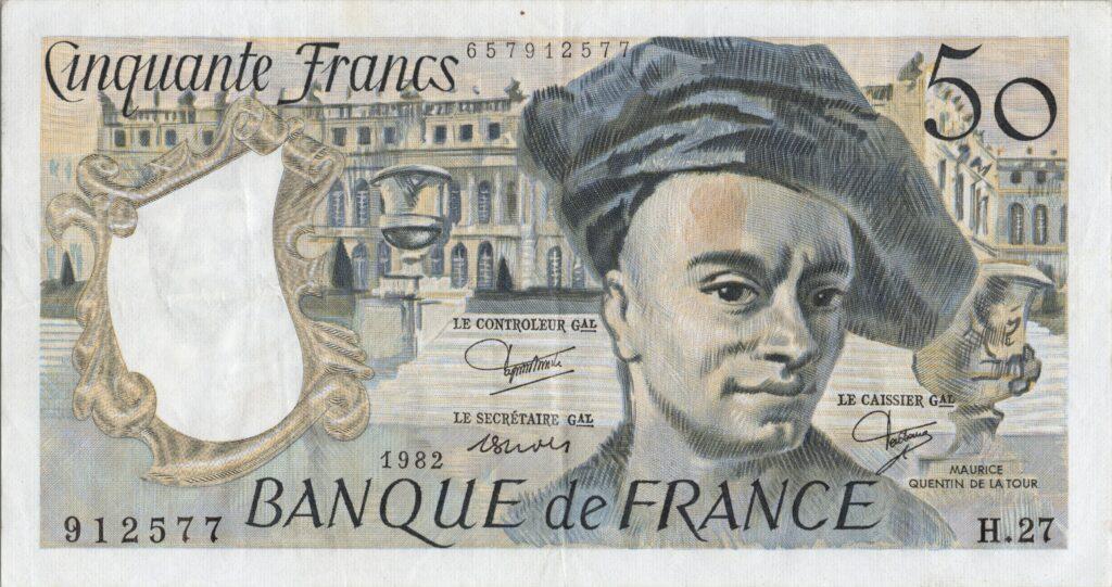 FRANCE billet de 50 Francs Quentin De La Tour 1982