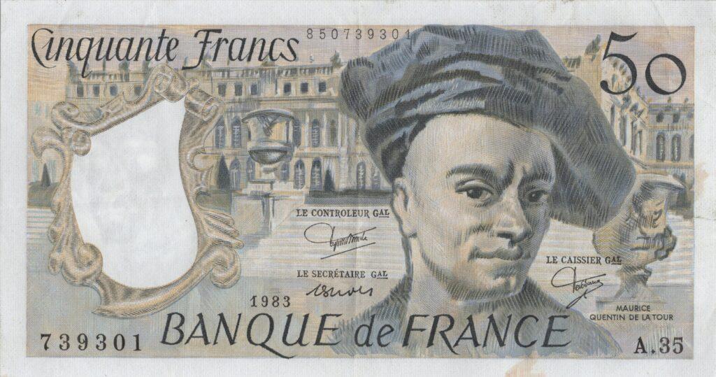 FRANCE billet de 50 Francs Quentin De La Tour 1983