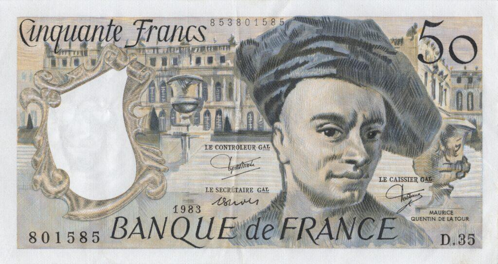 FRANCE billet de 50 Francs Quentin De La Tour 1983