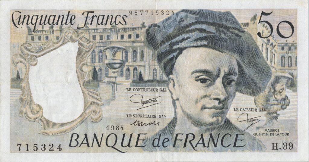 FRANCE billet de 50 Francs Quentin De La Tour 1984