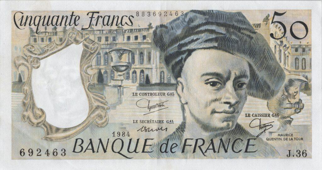 FRANCE billet de 50 Francs Quentin De La Tour 1984