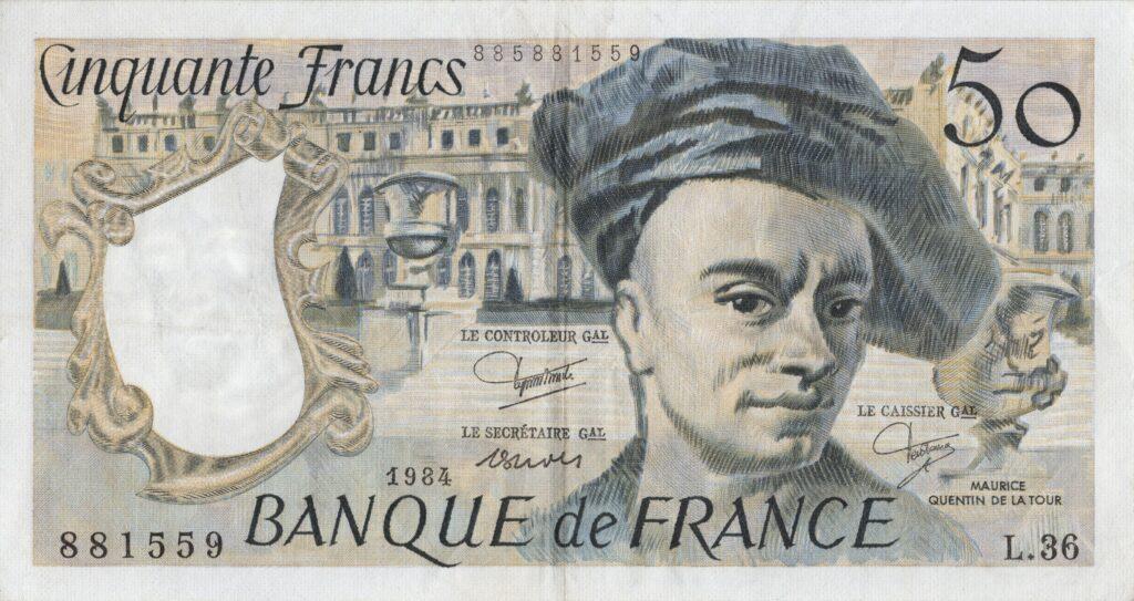 FRANCE billet de 50 Francs Quentin De La Tour 1984