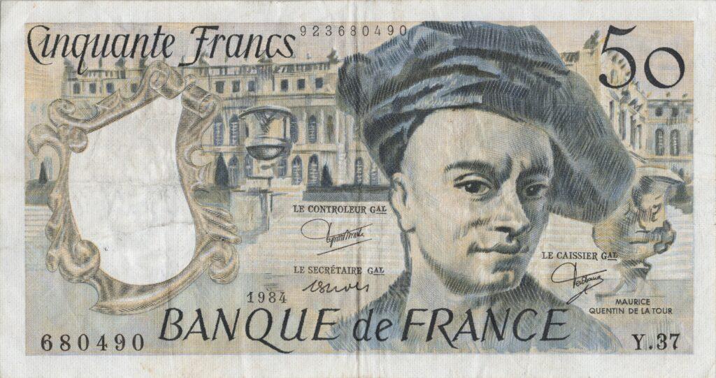 FRANCE billet de 50 Francs Quentin De La Tour 1984