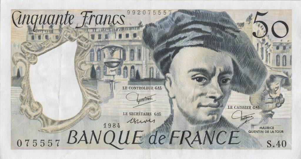 FRANCE billet de 50 Francs Quentin De La Tour 1984