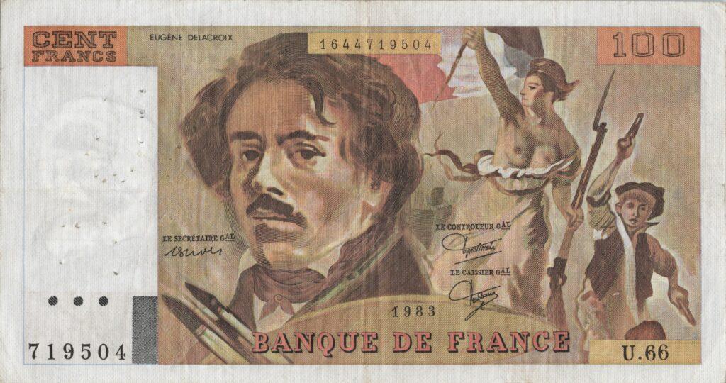 FRANCE billet de 100 Francs Delacroix 1983