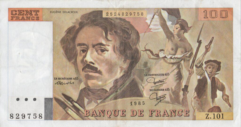 FRANCE billet de 100 Francs Delacroix 1985