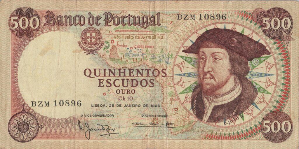 PORTUGAL billet de 500 Escudos 25-01-1966, D. João II - Pick-170a(3)