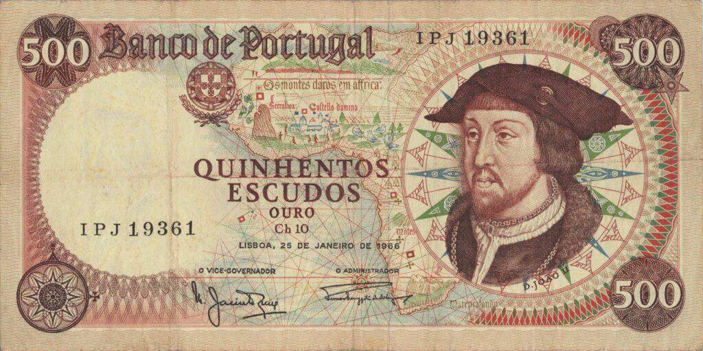 PORTUGAL billet de 500 Escudos 25-01-1966, D. João II - Pick-170a(1)