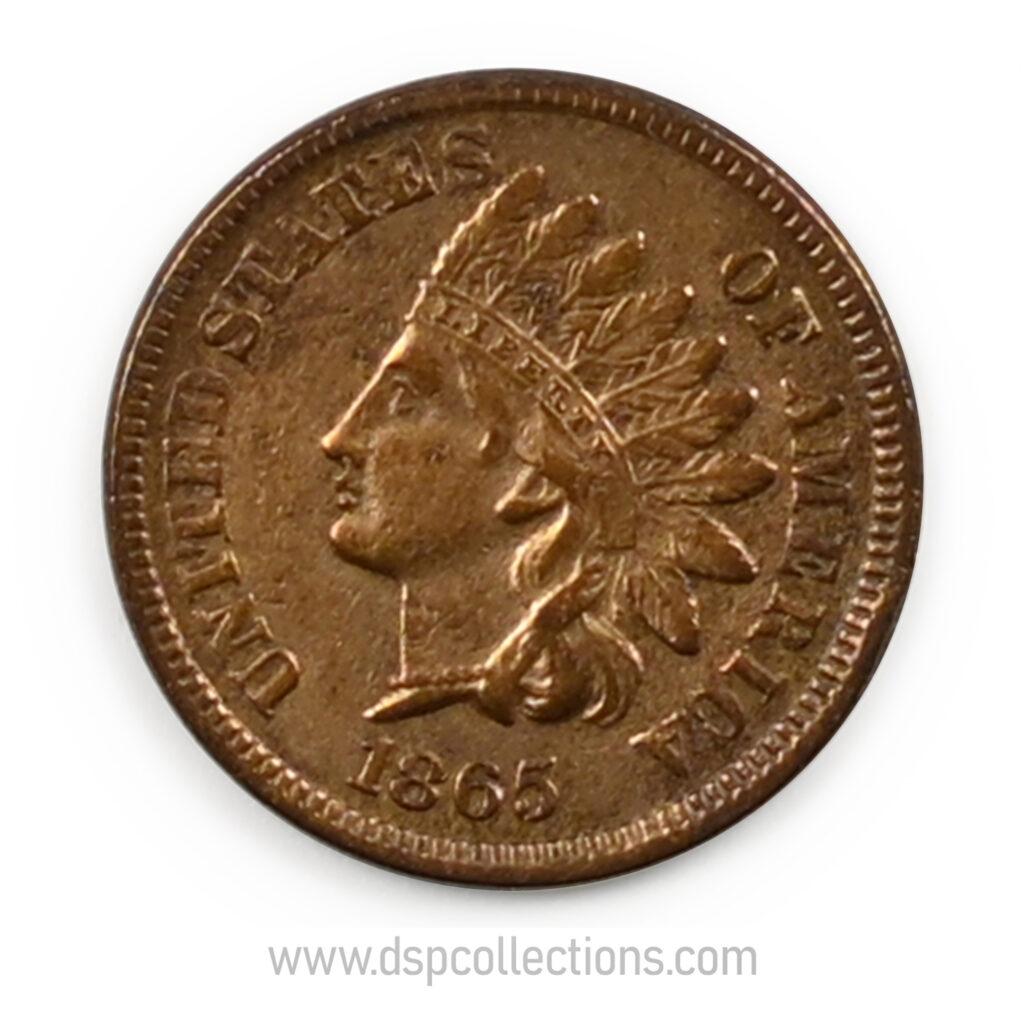 ÉTATS-UNIS, One Cent Indian Head 1865